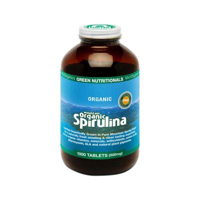 Green Nutritionals Mountain Organic Spirulina 500mg 1000t